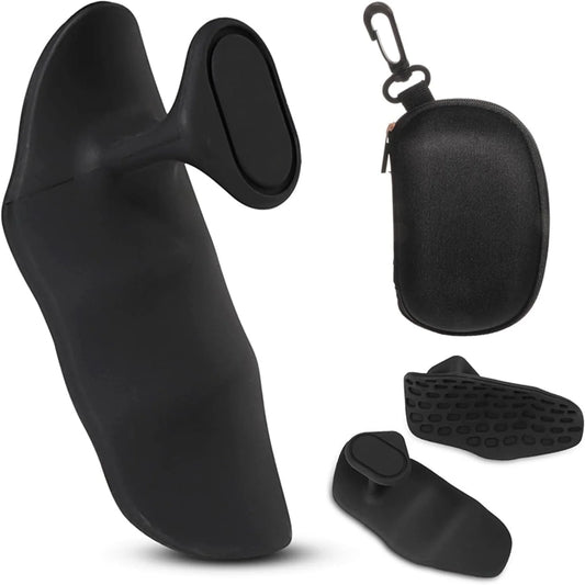 Rubber Gym Grips Fingerless Workout Gym Gloves, Pull up Grips for Men Women Crosstraining Palm Grips Hand Protection, Weight Lifting Grips Bodybuilding Gymnastics Hand Grips for Deadlifts